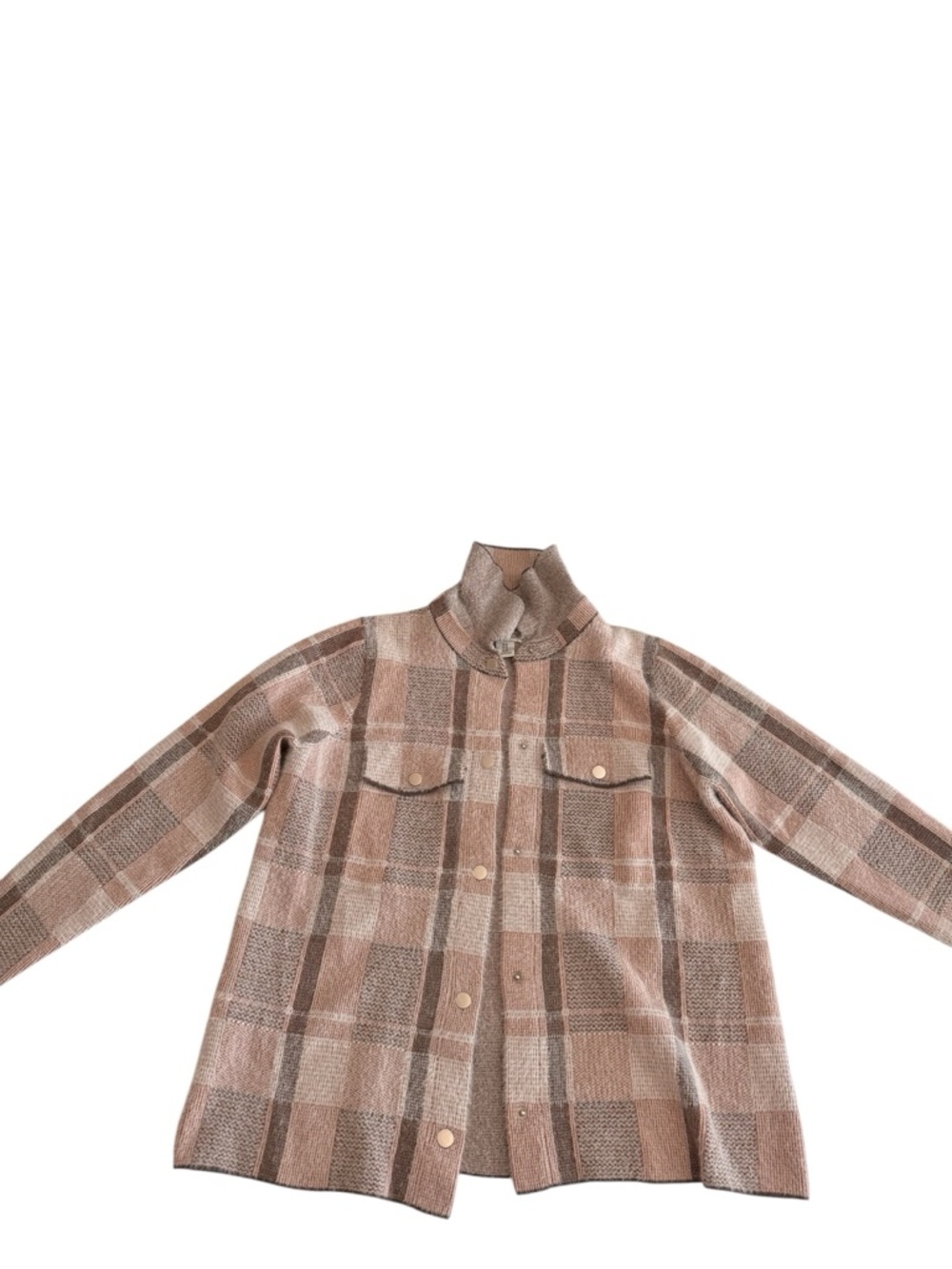 Rachel Zoe Women's Plaid Button-Up Sweater/Cardigan